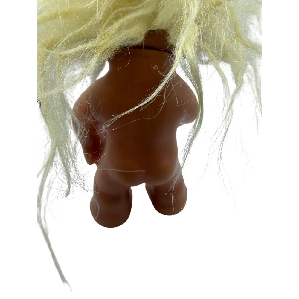 Vintage‎ Troll Doll Yellow Hair 5 Inch Vinyl Figure Collectible 604 Markings - Picture 4 of 7